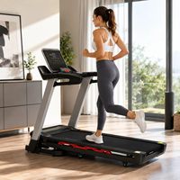 Großhandel Kommerzielles Elektrisches Laufband 2,0 PS AC-Motor 135 kg Tragkraft Multi-Fenster-LED-Anzeige Faltbar Manuelle Neigung Stahlkonstruktion