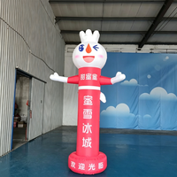 Mascotte gonflable personnalisée Longgang, lapin agitant les ailes, 3m, Air Dancer, ventilateur intégré, résistant au soleil, imperméable, Oxford, publicitaire