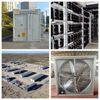 Conteneur de minage ACT 20FT à refroidissement par air, 144 unités, solution d'hébergement pour mineurs de crypto-monnaies Bitcoin, PDU intelligent 1440 kW