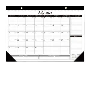 Calendar Planner Hot Sell Printed Planner 2024 2025 Academic Year Desk Wall Calendar Planner Printing Weekly Monthly Wall Planne