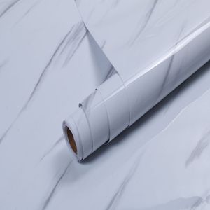 Papier peint moderne en marbre blanc <span class=keywords><strong>autocollant</strong></span> en feuille imperméable à l'eau pour <span class=keywords><strong>comptoir</strong></span> de <span class=keywords><strong>cuisine</strong></span> à la maison Offre Spéciale géométrique - Product Image 1
