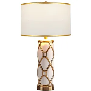 Lampe de table décorative de luxe nordique Led Restaurant lampe de table décor à la maison chambre chevet noir lampe de table de luxe