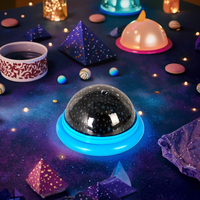 Projecteur d'étoiles USB Lumière de projection d'étoiles à LED moderne Soucoupe volante UFO Ciel de nuit Projecteur de sommeil Lumière principale d'étoiles en ABS
