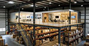 Système de plancher en mezzanine modulaire robuste pour plateforme de stockage en entrepôt - Product Image 4