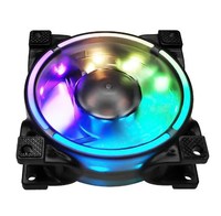8025 80mm boîtier d'ordinateur ventilateur roulement magnétique ARGB Sync 4Pin PWM 8cm PC système de refroidissement CPU radiateur refroidisseur RGB ventilateur