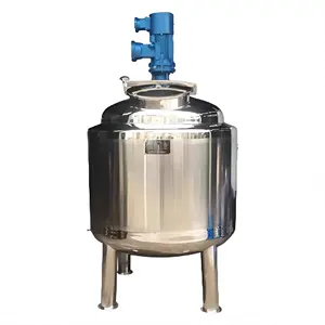 DZJX Liquid Soap Mixer Double Jacketed Mixing Tank Price Of Machine For Making Liquid Soap Production Line Semi Automatic