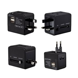 Promotion Travel <b>Plug</b> <b>Adapter</b> 2 USB Port Universal Travel <b>Power</b> <b>Adapter</b> for Business - Product Image 1