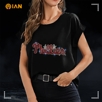 Transfert de strass thermocollant Phillies Baseball pour vêtements