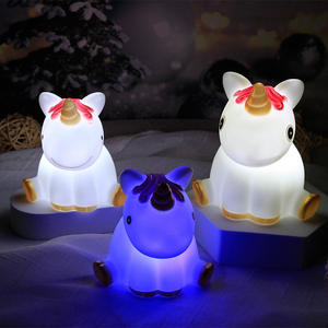 Rechargeable Cute Unicorn <b>LED</b> Touch Sensor Pat Lamp Bedside Baby Silicone Night Light for Kids - Product Image 2