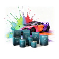 Revêtement de finition automobile en acrylique violet A03 1K, peinture automobile durable en aérosol pour le changement de couleur de la carrosserie du véhicule