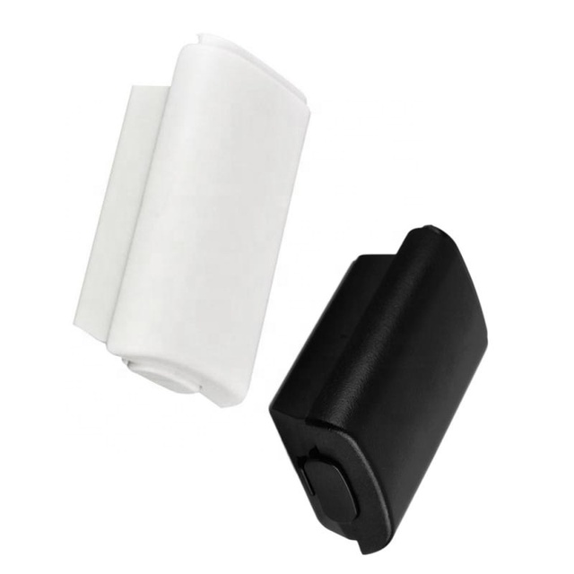 Black White Back Battery Case Cover for Xbox 360 Wireless Controller Replacement Parts