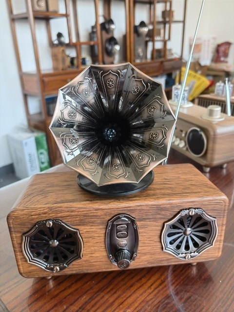 Customized Indoor & outdoor entertainment Gramophone  speaker Living room audio