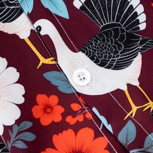 Camisas hawaianas para <span class=keywords><strong>hombre</strong></span> para vacaciones en la playa Nuevo diseño de estampado floral vintage Havaiana Hawaiian Vintage Floral Print Camisa - Product Image 6