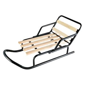 Traîneau à neige d'<span class=keywords><strong>hiver</strong></span> en métal avec dossier pour bébé - Product Image 1