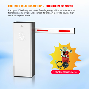 Hcw 6 mét Tự động kiểm soát truy cập hệ thống RFID Boom Arm cổng rào cản cho đường cao tốc xe đậu xe lotaccordion cửa phong cách - Product Image 4