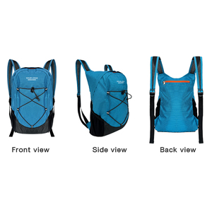 Mochila Plegable para Senderismo, Resistente al Agua, con Cordón Elástico y Detalles Reflectantes, para Camping, Viajes y Deportes - Product Image 3