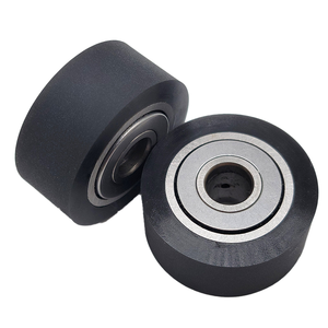 Rouleau en acier inoxydable recouvert de polyuréthane, rouleau en caoutchouc, poulie, roue de guidage silencieuse, roue de pression - Product Image 5