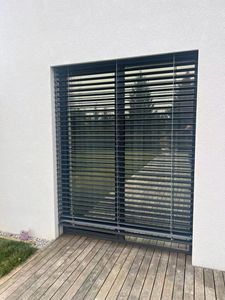 Factory Custom Electric Motorized External Venetian <strong>Blinds</strong> Outdoor Waterproof <strong>Wide</strong> Aluminum Venetian <strong>Blinds</strong> - Product Image 5