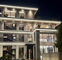 Büyük Cam Panel Çağdaş Şık Tasarım Isı Korumalı Alüminyum Kanatlı Pencere, Gün Işığı Hava Akışı için Uygun