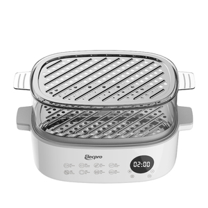 <span class=keywords><strong>Cuiseur</strong></span> électrique multifonctionnel 18L 1200W Fast Steam 3-Layer Large Capacity Safety SUS 304 PP Steamer for Household Use - Product Image 6