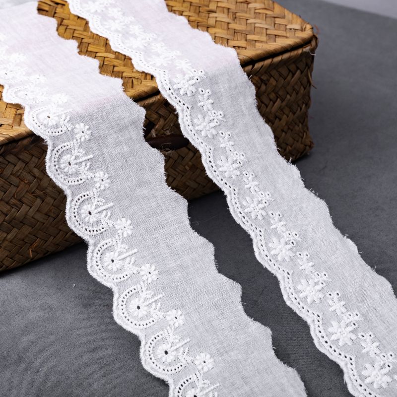 Algodão Lace Trim Vintage Lace Ribbon Crochet Lace Edge Ribbons para DIY costura artesanato