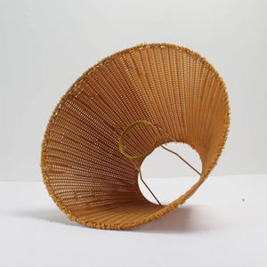 <span class=keywords><strong>Paralume</strong></span> Artigianale in Vimini di Bambù <span class=keywords><strong>Giallo</strong></span> per Lampada da Tavolo in Stile Antico per Casa o Ristorante - Product Image 6