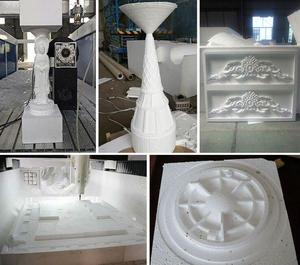 Thuyền khuôn 1325 5 trục <span class=keywords><strong>CNC</strong></span> <span class=keywords><strong>Router</strong></span> bọt gỗ khắc thuyền máy làm cho khuôn dấu hiệu - Product Image 6