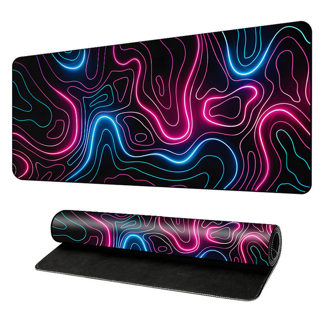 Premium Textured Non-Slip Rubber Base Gaming Mouse Mat Custom Size 3D Shape Stitched Edge  In-Stock Mouse Pad