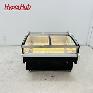 Vitrine Réfrigérée Commerciale à Refroidissement Direct Personnalisée avec Verre Courbé – Vente en Gros Usine pour <span class=keywords><strong>Boucherie</strong></span> et Supermarché - Product Image 2
