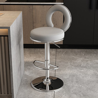 Chaise de style anglais, luxe nordique, pivotante, contemporaine, bar, moderne, comptoir de cuisine, chaise haute de bar, outils de bar, chaise pivotante de bar