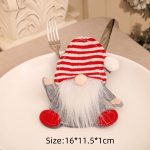 Cartone animato Cross-Border vecchio uomo coltello forchetta senza volto Rudolph stoviglie decorazioni natalizie fornitura di fabbrica all'ingrosso - Product Image 4