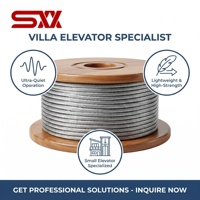 Câble de traction d'ascenseur 8mm 10mm 12mm 8x19S-CSC, silencieux, stable, à faibles vibrations, en acier, pour ascenseur résidentiel, villa, maison