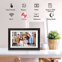 Cadres photo numériques en bois avec écran tactile IPS 1280*800 Cadres photo numériques WiFi