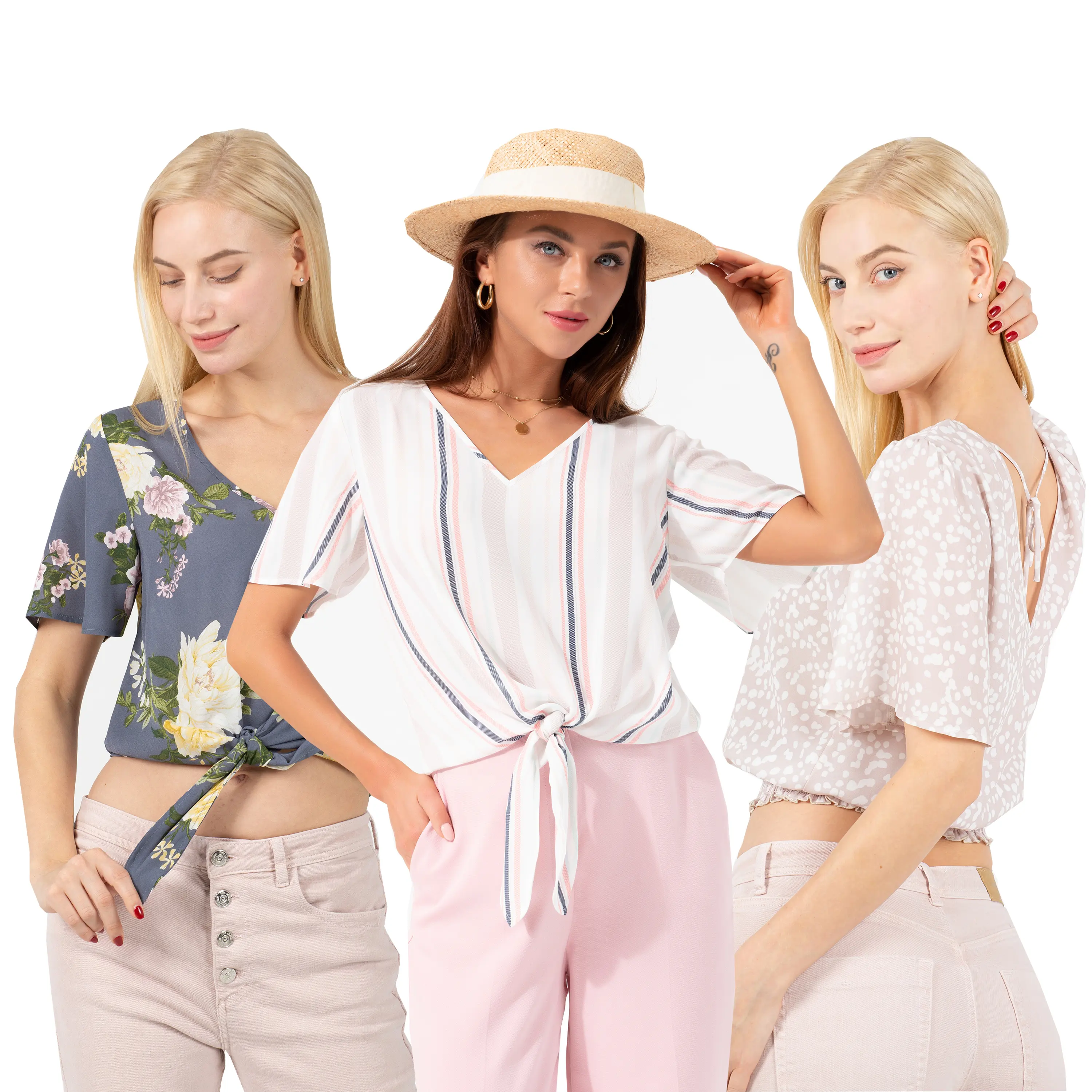 Cute Summer Elegant Short Flutter Sleeve Tunic Casual for Tops Ladies Blouse Women Blouse