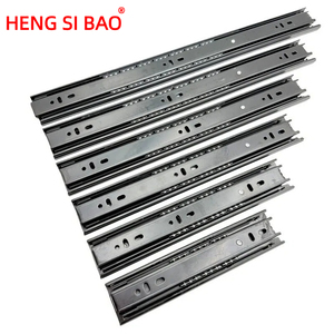 รางลิ้นชักเฟอร์นิเจอร์เหล็ก 3 ตอน กว้าง 45 มม. ทนทาน ขายส่ง มีสินค้าในสต็อก สำหรับใช้ในห้องนอนโรงแรมและห้องครัว - Product Image 1