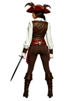 Disfraz de Pirata del Caribe de Poliéster para Mujer Adulta, Traje de Pirata Personalizado para Fiesta de Cosplay