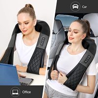 Masseur de Nuque Shiatsu à Percussion Électrique Portable et à Vibration pour le Dos, les Épaules et le Corps Entier