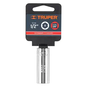 Douille longue de 6 1/2 po, 6 pans, entraînement 1/4 po, TRUPER - Product Image 3