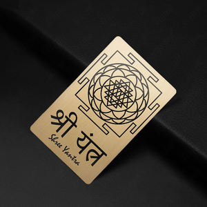 بطاقات أعمال معدنية فريدة بتصميم منقوش وتشطيب غير لامع بأسعار الجملة - Product Image 4