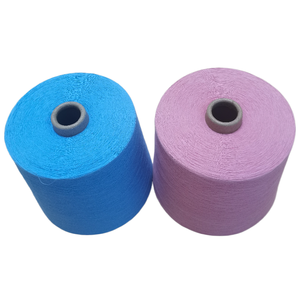 Benang katun daur ulang kualitas baik 40S biru langit katun daur ulang pola teknik rajutan benang rajut - Product Image 6