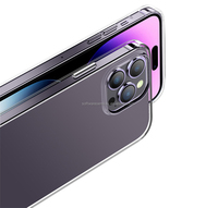 Coque de téléphone transparente antichoc ultra mince pour iPhone 12 13 14 Pro Max, coque arrière transparente et légère d'origine