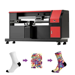 2024 New Design Multi-Roller Seamless 360 Degree Digital Sock Printer Inkjet for Cotton Socks
