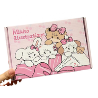 1688 mignon avion boîte ins style beau girly boîte chat anniversaire cadeau étudiant carte emballage