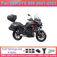 Kit de carénage complet moulé par injection pour moto, compatible avec Versys 650 KLE650 2021 2022 2023, carénages en plastique