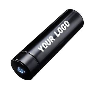 Custom LOGO Stainless Steel Double Walled Insulated Thermos Water <b>Bottle</b> LED Real-Time Temperature Display Smart Vacuum <b>Flask</b> - Product Image 1