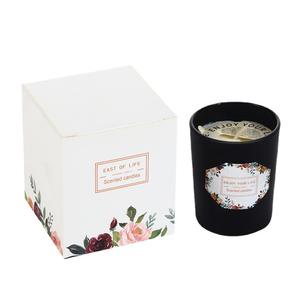 Vela perfumada de cera de soja de 60g personalizada al por mayor, caja de regalo de vela de fragancia de copa de cristal sin humo romántica - Product Image 5