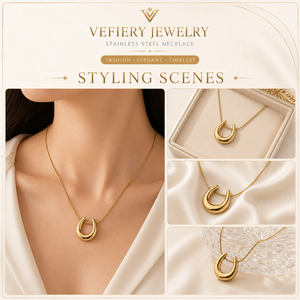 Collier pendentif serpent tendance en acier inoxydable plaqué or pour femme, bijoux modernes pour tous les jours - Product Image 2