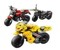Juguete Educativo de Construcción de Motocicletas con Casco y Muñeco Incluidos