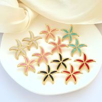 Boucles d'oreilles étoile de mer pour femmes, style océan, en acier inoxydable, légères, bijoux de vacances