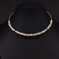 Collier ras du cou en perles de culture, design moderne pour femme, idéal pour les soirées et occasions formelles, longueur réglable, accessoires